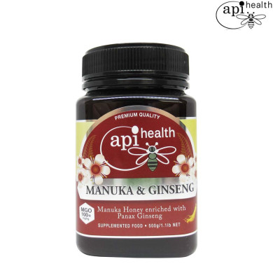 API Manuka & Ginseng Honey 500g