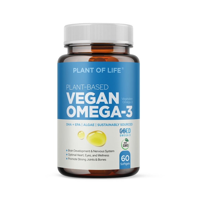 플랜오브라이프 식물성 비건 오메가3 500mg 60캡슐