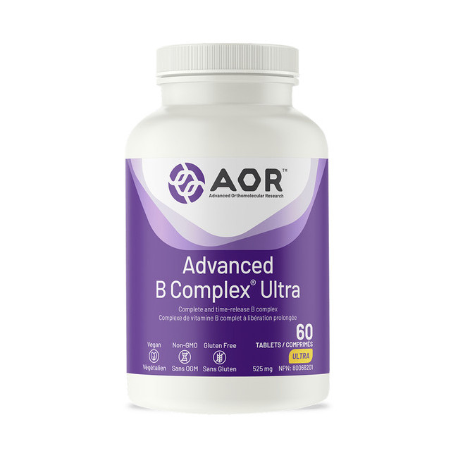 AOR 어드벤스드 비타민 B 컴플렉스 울트라 525mg 60캡슐