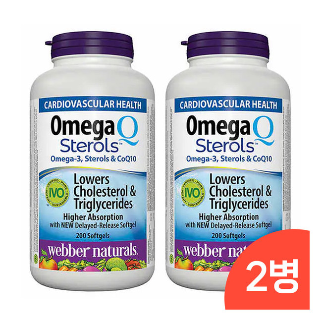 웨버네추럴스 오메가3 코큐텐 EPA DHA 200소프트겔X2