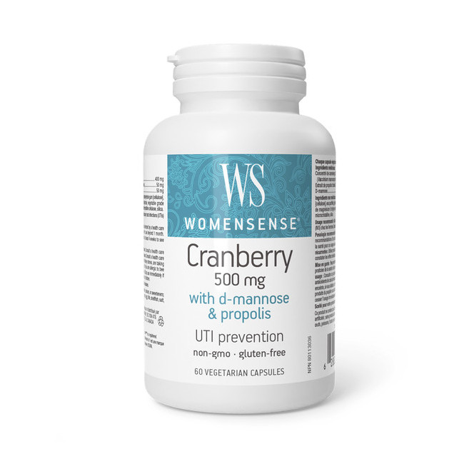우먼센스 크랜베리 500mg 디만노스 프로폴리스 60정
