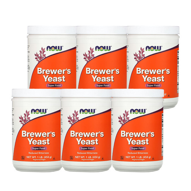 NOW 나우 맥주효모 파우더454g Brewer's Yeast 6개세트