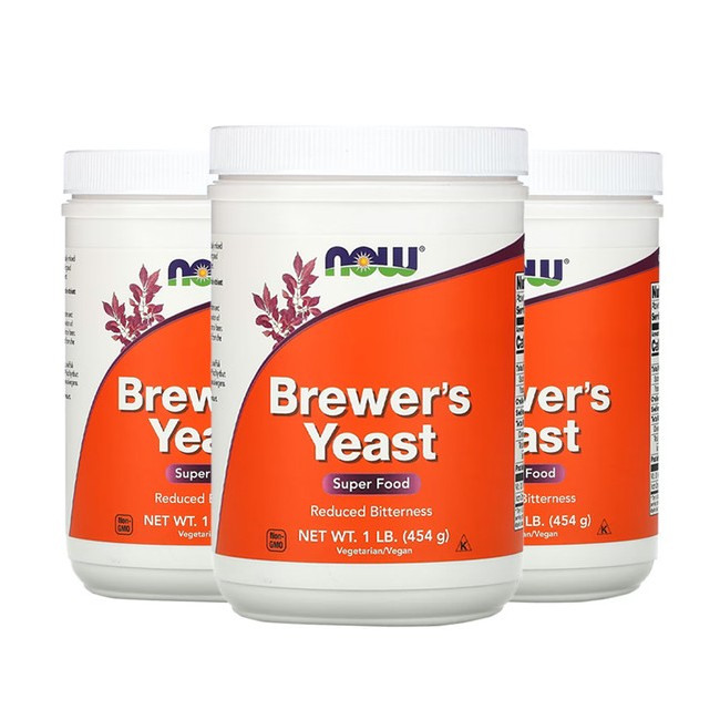 NOW 나우 맥주효모 파우더454g Brewer's Yeast 3개세트