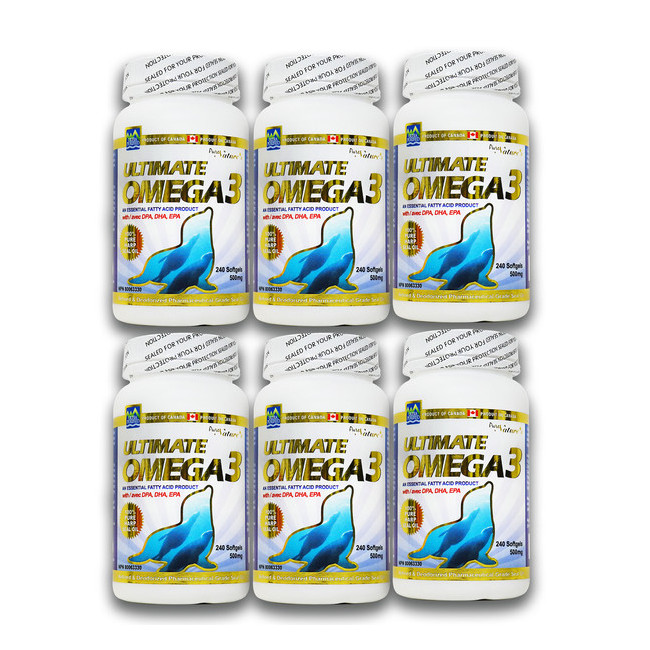 6병 PNC 얼티메이트 피쉬 오메가3 500mg 240정