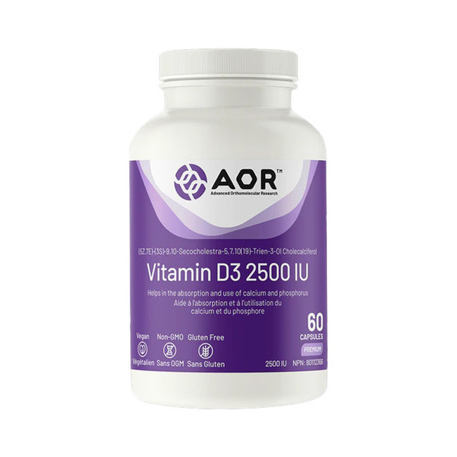 AOR 에이오알 비타민 D3 2500IU 60정