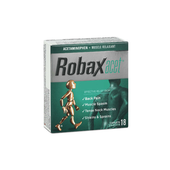 Robax Acet 허리 목 불편함을 유연하게 18캡슐