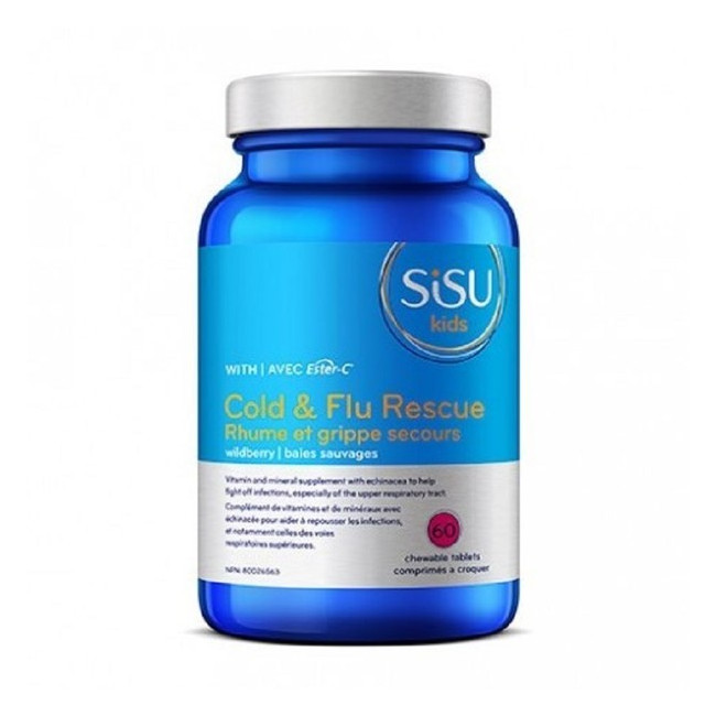 시수 콜드앤 플루 레스큐 츄어블 베리 60tabs (SISU Cold & Flu Rescue Chewable Berry)
