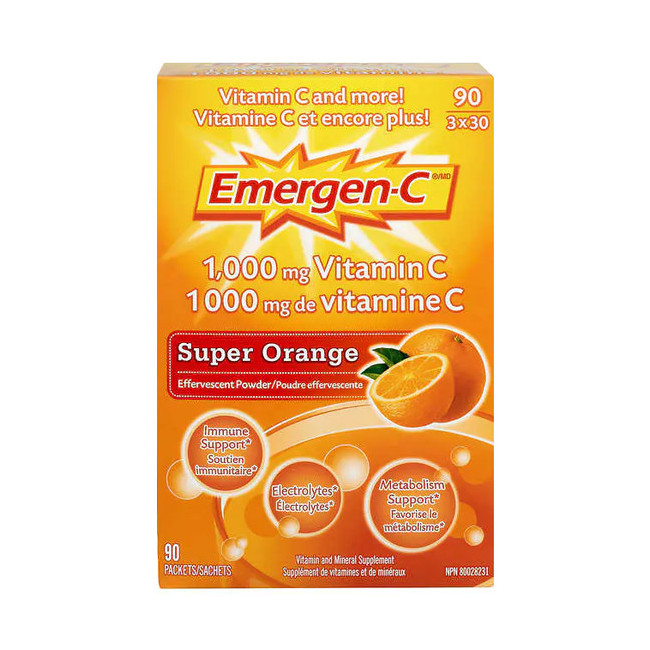 Emergen-C Super Orange 이머젠-C 하루 비타민 함량을 가득!