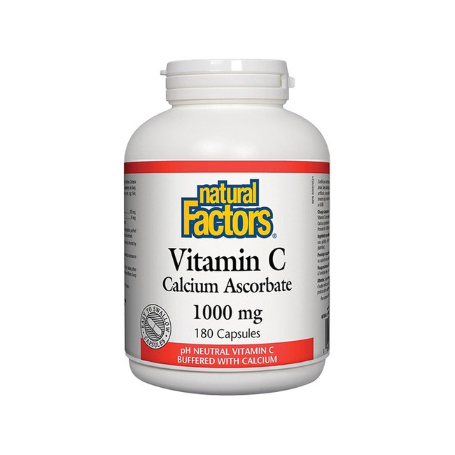 네추럴팩터스 비타민C 칼슘 아스코르베이트 1000mg 180정
