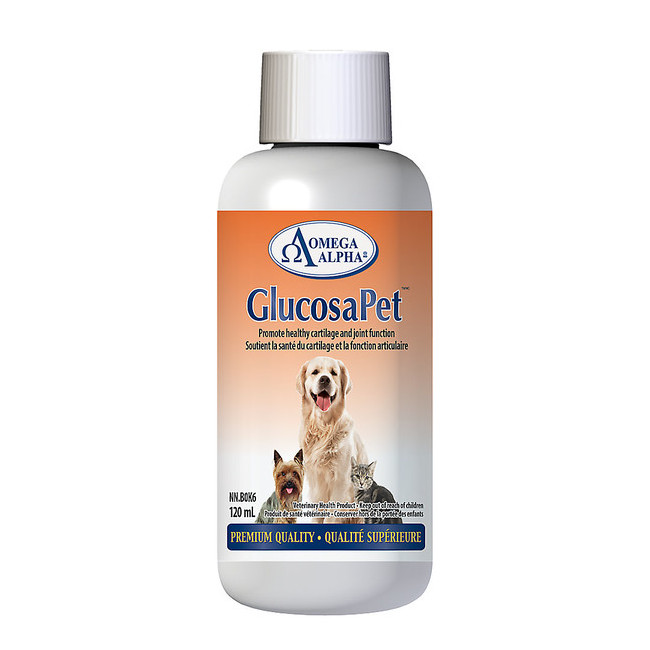 오메가알파 글루코사펫 강아지 고양이 연골 관절 건강 보조제 120ml/500ml