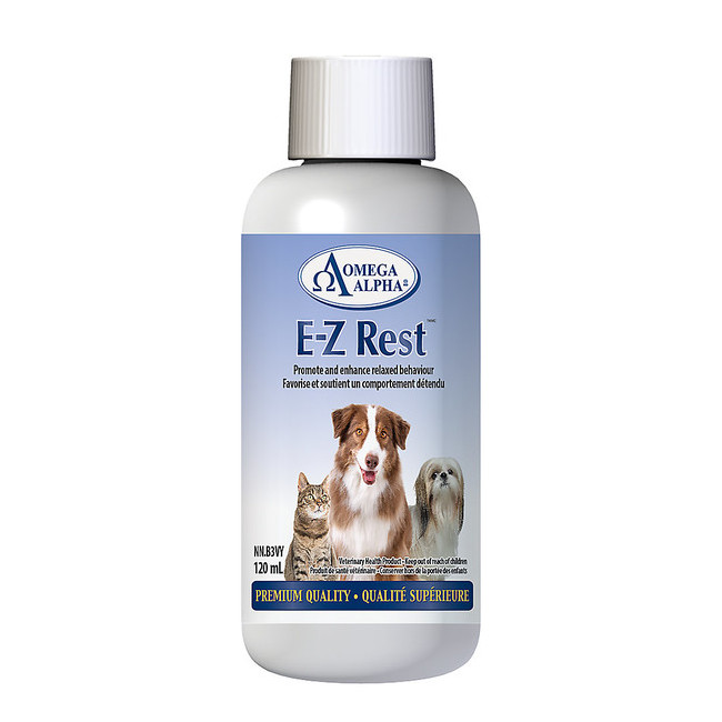 오메가알파 E-Z 이지 레스트 강아지 고양이 스트레스완화 보조제 120ml/500ml
