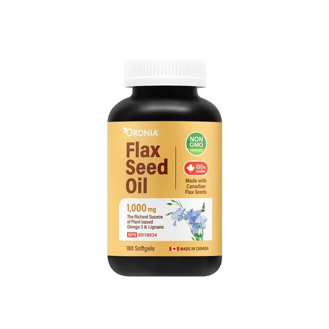 오로니아 아마씨오일 1000mg 180소프트젤