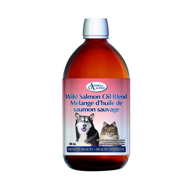 오메가알파 와일드살몬 야생 연어 오일 블렌드 강아지 고양이 오메가3 500ml