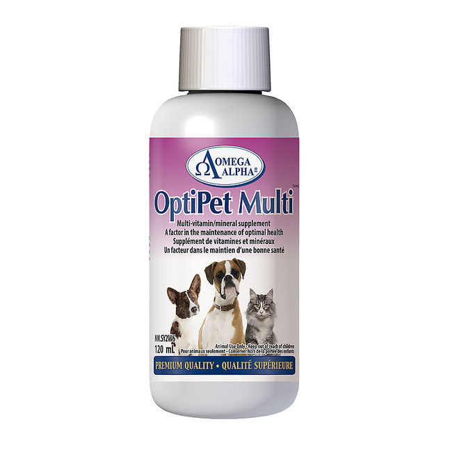 오메가알파 옵티펫 강아지 고양이 멀티 비타민 미네랄 보충제 120ml/500ml
