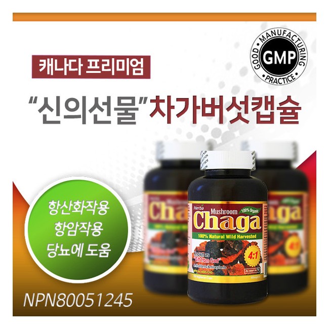 허바 차가버섯 캡슐 120정 (HERBA - CHAGA)