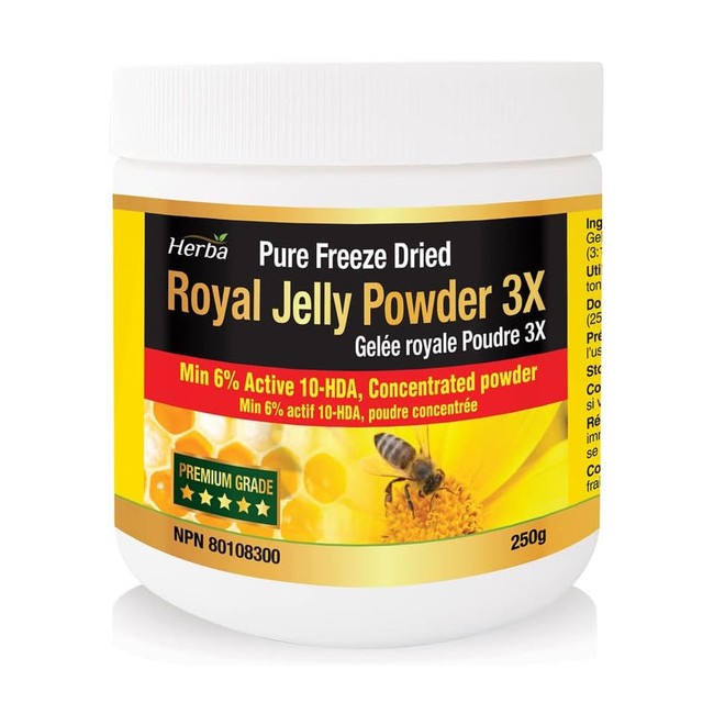 허바 Herba 캐나다 3배 고농축 생로얄젤리 파우더 250g Royal Jelly Powder 3X 250g