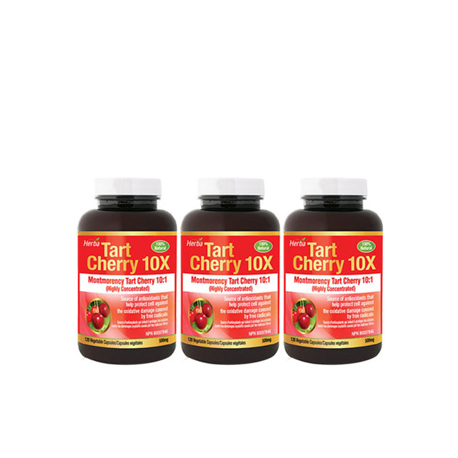 허바 타트체리 10배 고농축 120정x3병 (Herba Tart Cherry 10x 120caps)