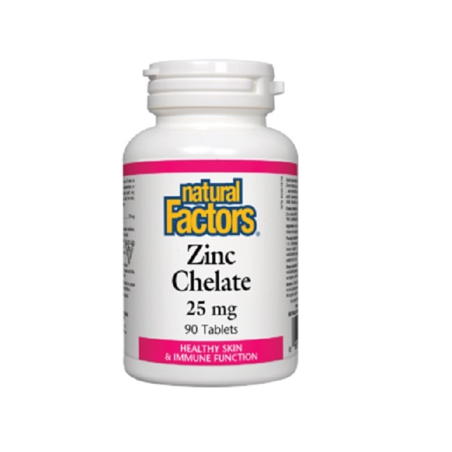 내추럴팩터스 아연 킬레이트 25mg 90정 (Natural FactorsZinc Chelate)