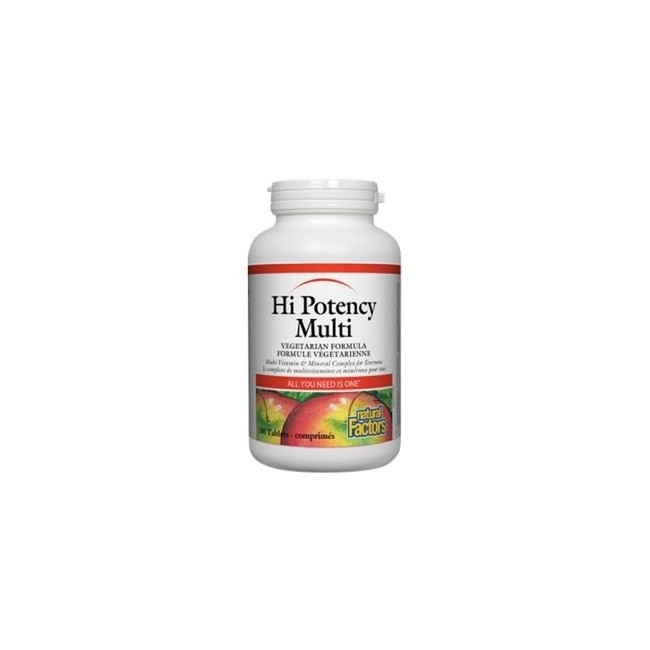내추럴팩터스 식물성성분 하이포텐시 멀티 180정 (Natural Factors Hi Potency Mult Vegetarian Formula)