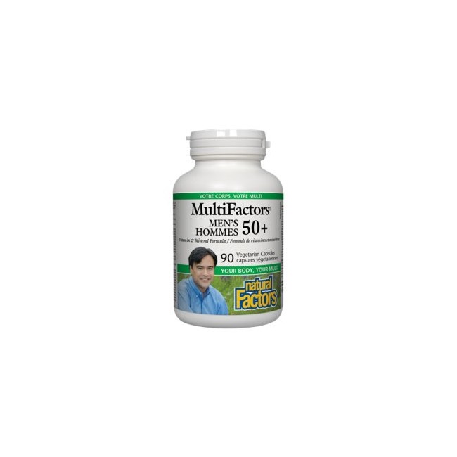 내추럴팩터스 50대이상 남성용 비타민 미네랄 맨즈 멀티팩터스 90정 (Natural Factors Men's MultiFactors)