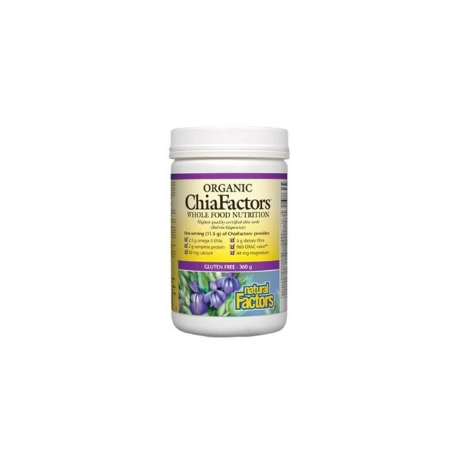 내추럴팩터스 오가닉 치아씨드 치아팩터스 360g (Natural Factors Organic ChiaFactors)