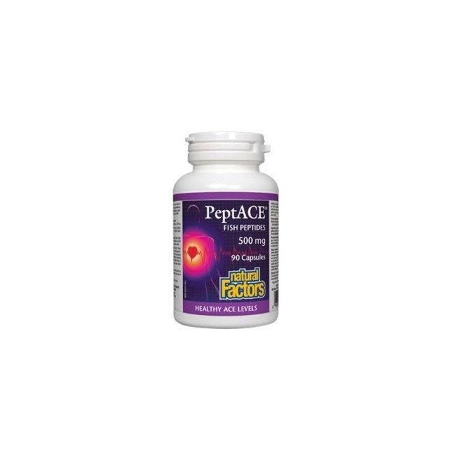 내추럴팩터스 피쉬 펩타이드 500mg 90정 (Natural Factors PeptACE® Fish Peptides)