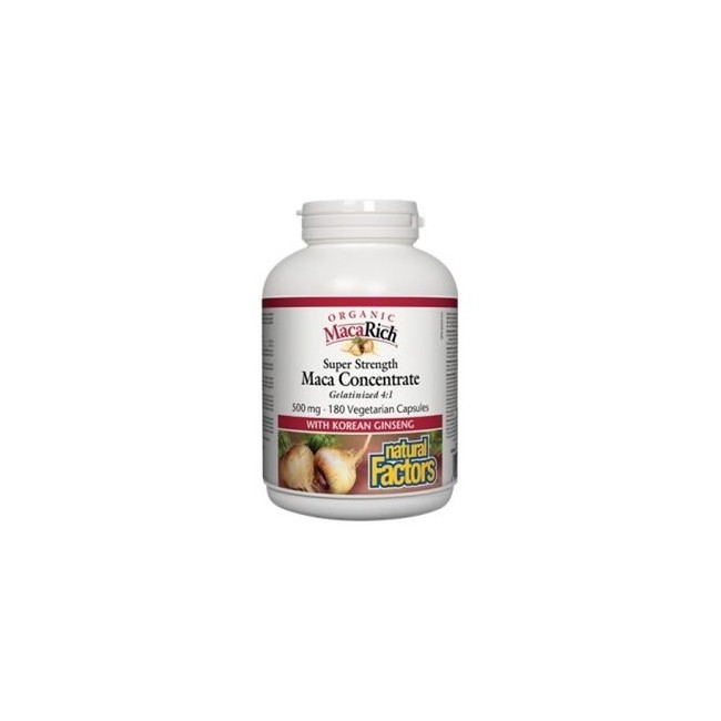 내추럴팩터스 오가닉 마카 리치 500mg 고농축 마카 90정 (Natural Factors Organic MacaRich)