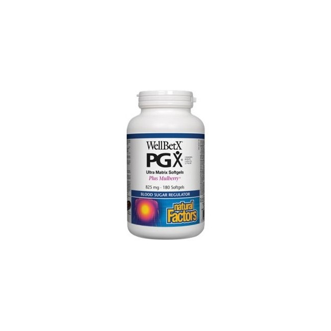 내추럴팩터스 웰벳엑스 PGX 울트라 매트릭스 소프트젤 825mg 180정 (Natural Factors WellBetX® PGX® Ultra Matrix Softgels)
