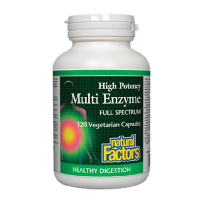 내추럴팩터스 멀티 엔자임 120정 (Natural Factors Multi Enzyme High Potency Full Spectrum)