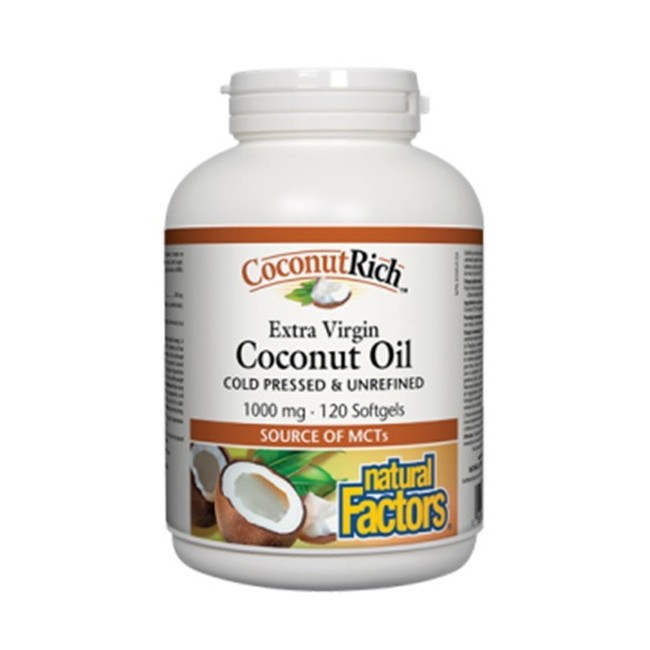 내추럴팩터스 코코넛 리치 1000mg 120정 (Natural Factors CoconutRich)