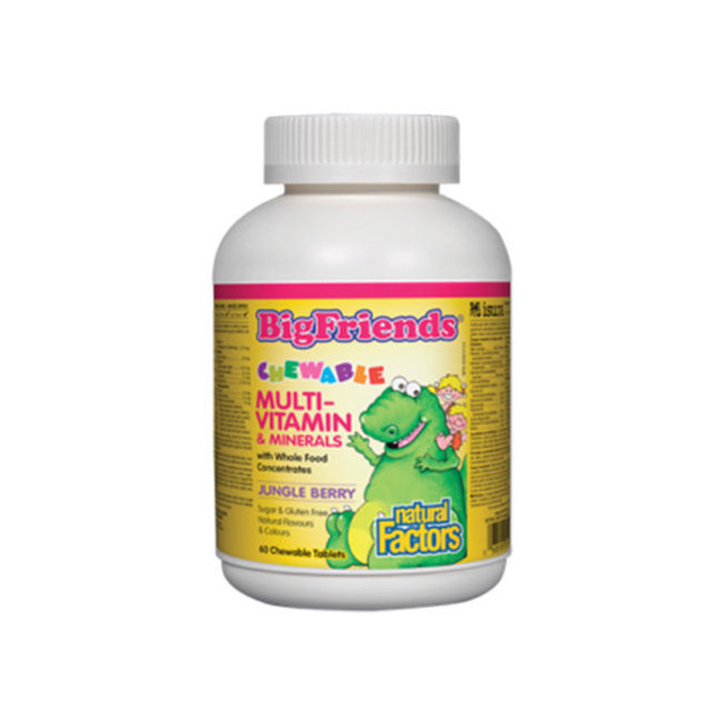 내추럴팩터스 츄어블 멀티비타민&미네랄 60정 (Natural Factors Chewable Multivitamin & Minerals)