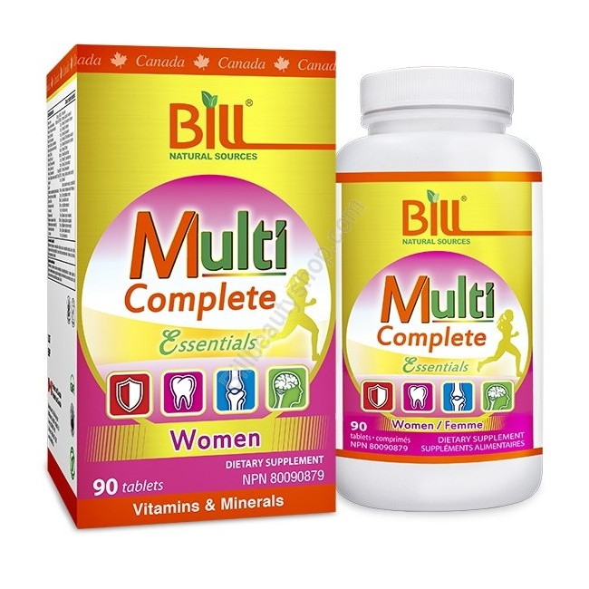 빌 여성을 위한 멀티 컴플리트 에센셜 90정 (Bill Multi Complete Essentials For Women 90 tablets)