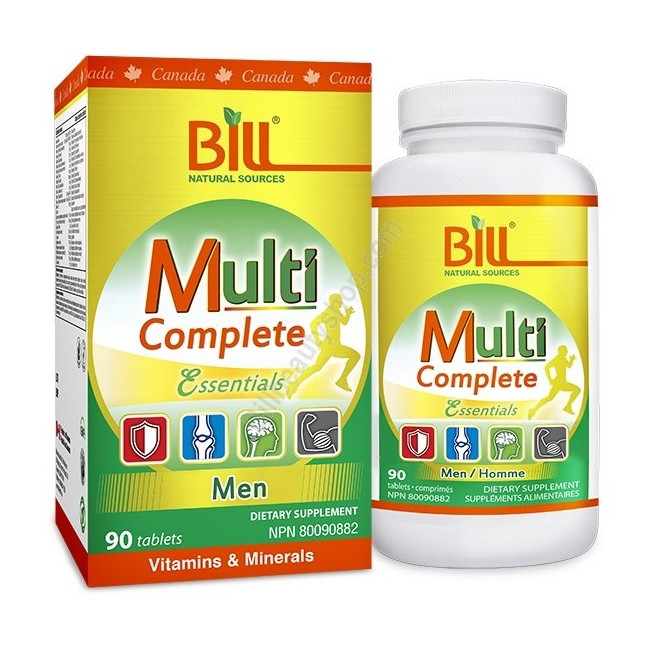 빌 남성을 위한 멀티 컴플리트 에센셜 90정 (Bill Multi Complete Essentials For Men 90 tablets)