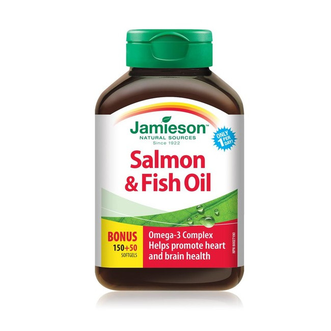 자미에슨 연어 피쉬 오일 1000mg 150+50 정 오메가3 Salmon Fish Oil Omega3