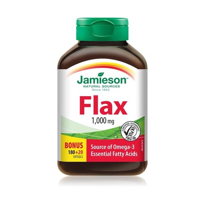 자미에슨 자메이슨 아마씨유 플랙시드 오일 1000mg 200정 식물성 오메가 FLAX