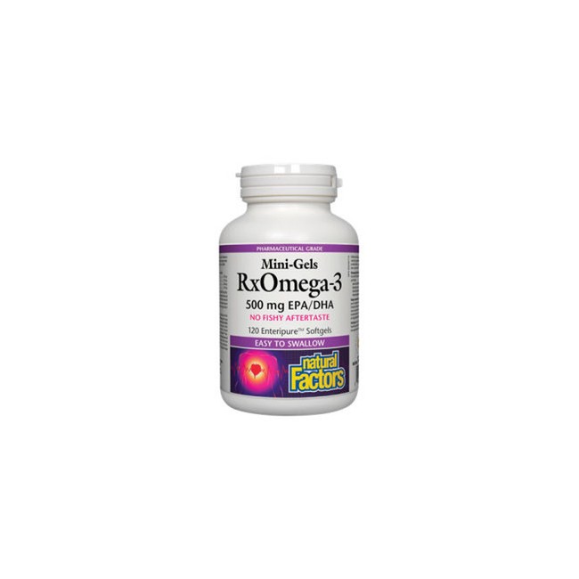 내추럴팩터스 알엑스오메가-3 미니젤스 120정 오메가3 오메가5 (Natural Factors RxOmega-3 Mini-Gels)