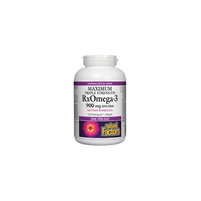내추럴팩터스 알엑스오메가-3 맥시멈 트리플 900mg 150정 오메가3 오메가5 (Natural Factors RxOmega-3 Maximum Triple Strength)