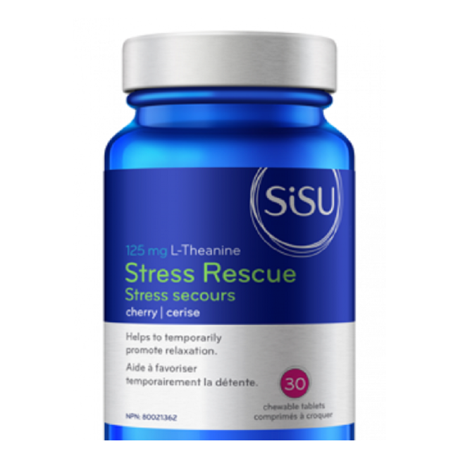 시수 스트레스 레스큐 엘 테아닌 125mg 30tabs(SISU St ress Rescue L-Theanine, Cherry)