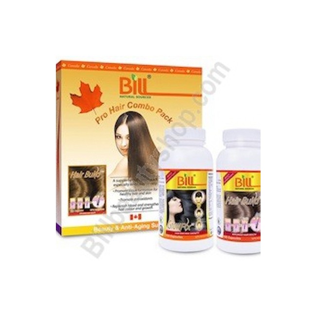빌 프로 헤어콤보 그로우픽스100정 + 헤어빌드100정 (Bill Pro Hair Combo GrowFlx 100's + HairBulid 100's)