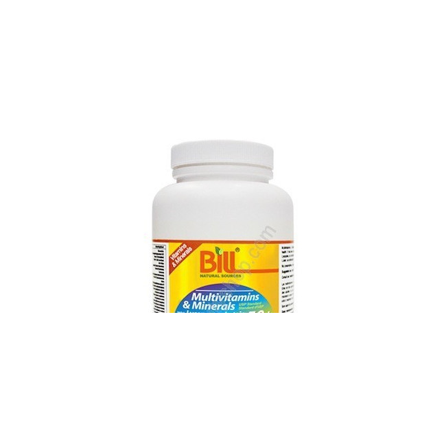 빌 50세 이상 멀티 비타민 미네랄 라이코펜 루테인 200정 (Bill Natural Sources 50+ Multivitamins & Mineral with Lycopene and Lutein)