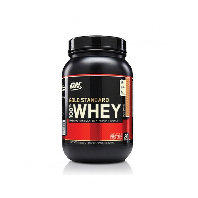 옵티멈 단백질 보충제 골드스텐다드 100%웨이 프로틴 초콜릿 맛 2lbs