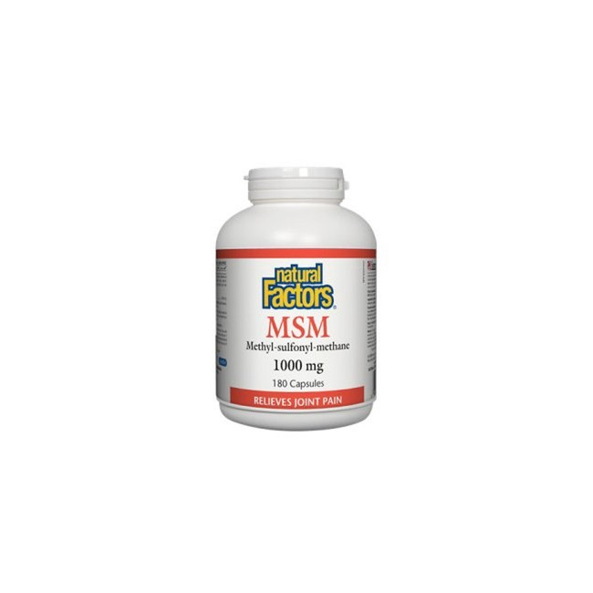 내추럴팩터스 MSM(천연유기유황) 1000mg 180정 (Natural Factors Methyl-sulfonyl-methane)