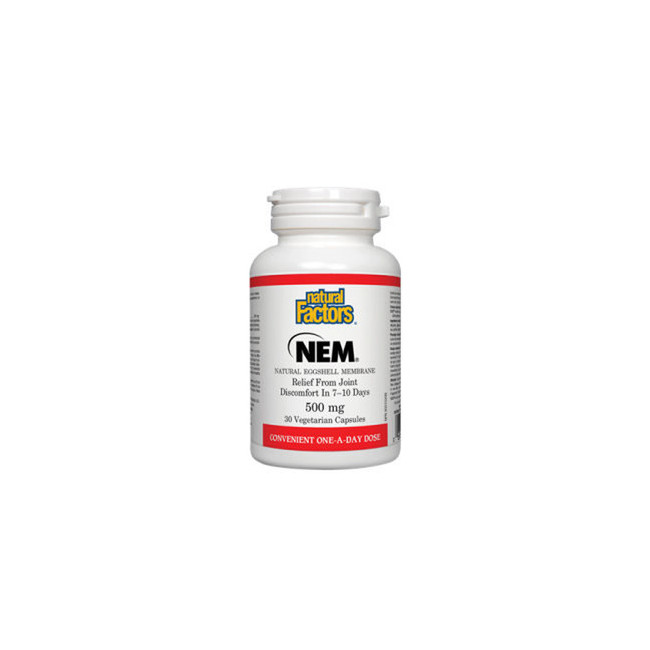 내추럴팩터스 글루코사민 히알루론산 MEM 500mg 30정 (Natural Factors Natural Eggshell Membrane)