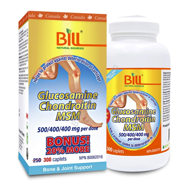 빌 글루코사민 콘드로이친 MSM 300정 (BILL Glucosamine Chondroitin MSM)