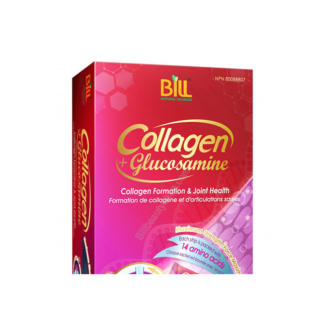 빌 관절건강 콜라겐10g+글루코사민1500mg 파우더 (Bill Natural Sources Collagen 10g+Glucosamine 1500mg Powder)