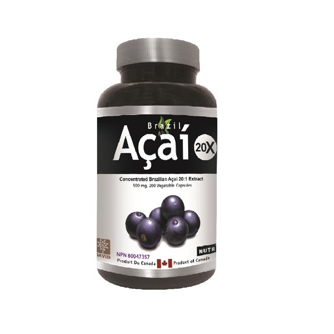David Health 브라질 아사이베리7 500mg 20배 200정