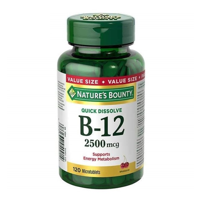 네이쳐스 바운티 비타민 B12 2500mcg 120정