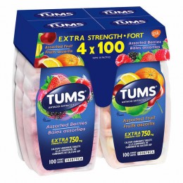 TUMS 텀즈 텀스 엑스트라 750mg 100정X 4병세트