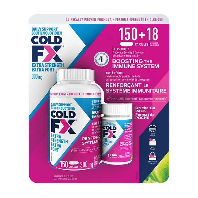 코스트코 Cold FX 엑스트라 스트렝스 300mg 150+18정 면역력/콜드