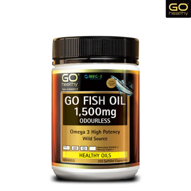 Go Healthy Fish Oil 1500 ODOURLESS 210c